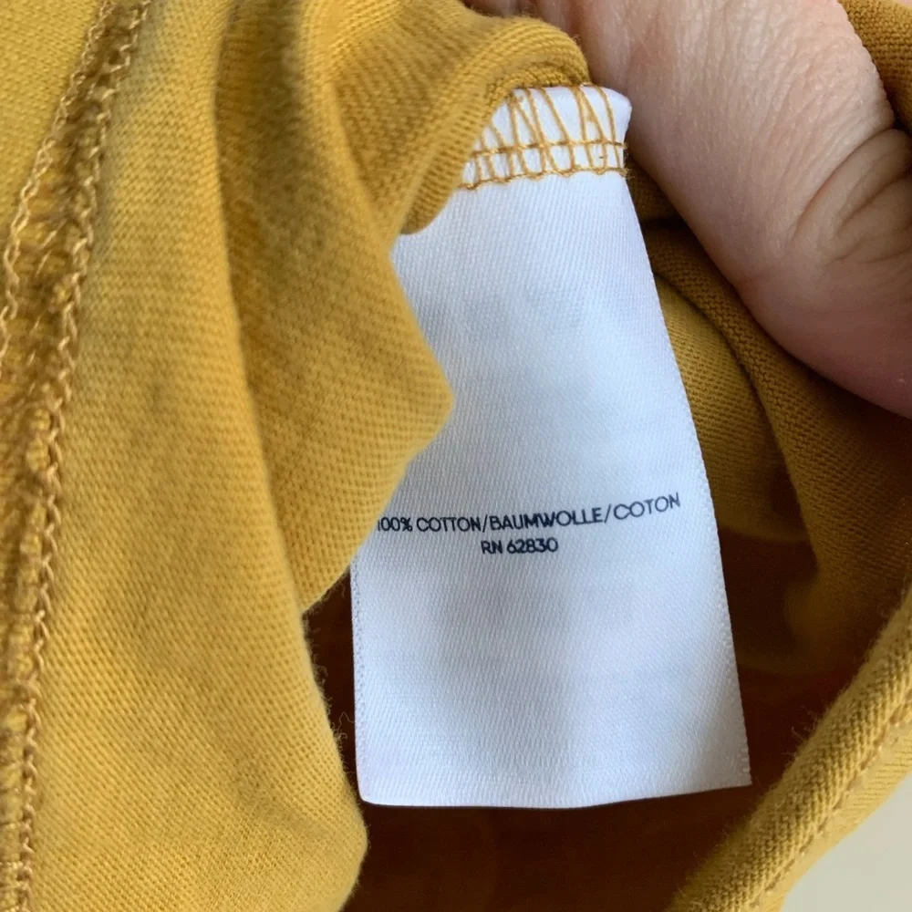 Lands' End Mustard Short Sleeve Tee XL Women Top Shirt Clothing Casual - Picture 3 of 3